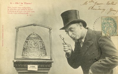 Åh! Tiaraen! (s/hvitt bilde) av French Photographer