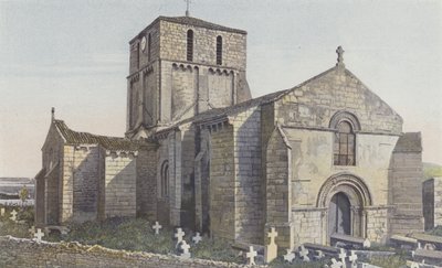 Oulmes, kirke, ensemble N O av French Photographer