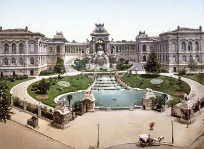 Longchamps-palasset, Marseille, 1890-1900 av French Photographer