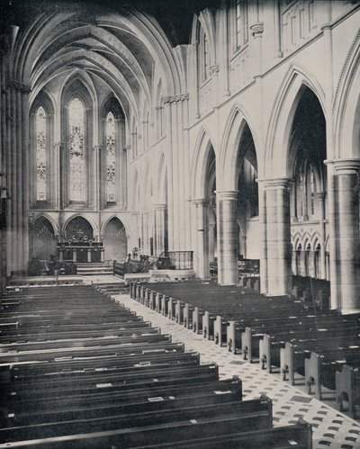 Paris: American Church of the Holy Trinity (s/hvitt bilde) av French Photographer