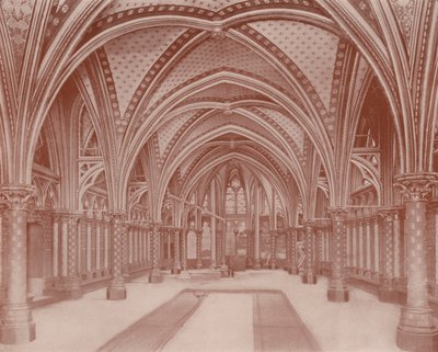 Paris: Crypt of the Sainte Chapelle (s/hv-bilde) av French Photographer
