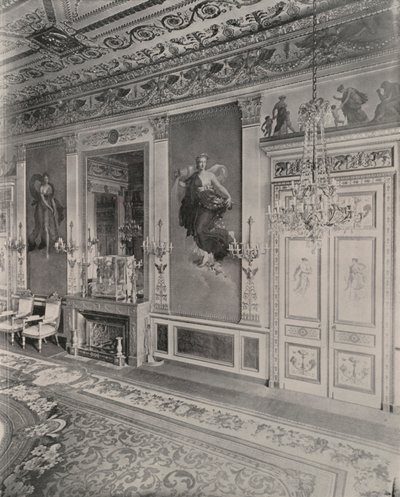 Paris: Den tyske ambassaden, Hall of the Four Seasons, Spring (s/hv-bilde) av French Photographer