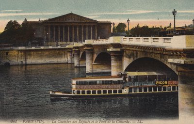 Paris, Deputertkammeret og Pont De La Concorde av French Photographer
