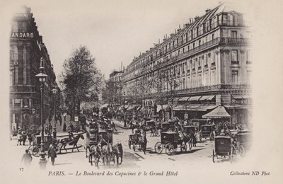 Paris, Boulevard Des Capucines, The Grand Hotel av French Photographer
