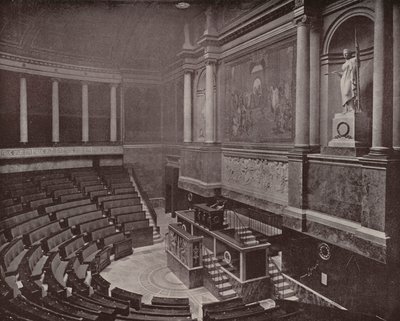 Paris: Legislative Hall, Chamber of Deputies (s/hv-bilde) av French Photographer