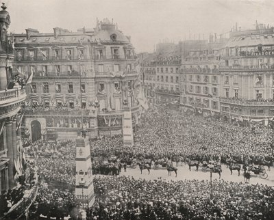 Paris: Mottak av russerne i Military Club (s/hv-bilde) av French Photographer
