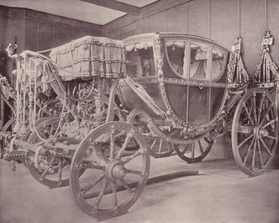 Paris: Royal Carriage, Musee Cluny (s/hvitt-bilde) av French Photographer