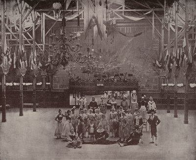 Paris: Moulin Rouge Theatre (s/hvitt bilde) av French Photographer