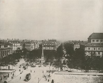 Paris: The Place du Chatelet (s/hvitt bilde) av French Photographer