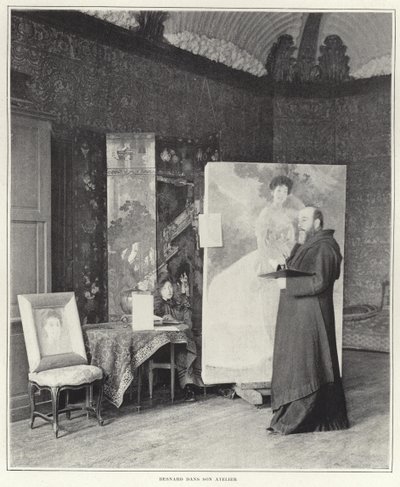 Paul-Albert Besnard i verkstedet sitt av French Photographer