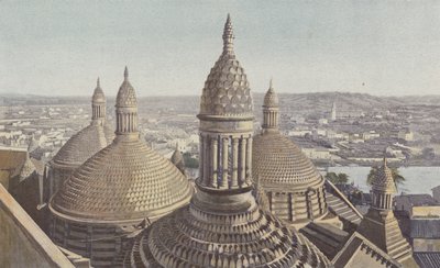 Perigueux, Saint-Front katedral, kupoler sett fra klokketårnet av French Photographer