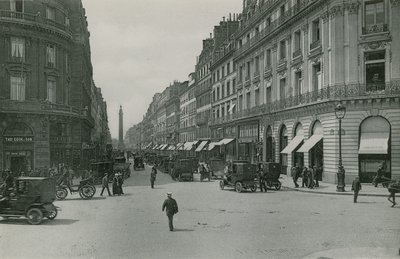 Perspektiv av Rue de la Paix, Perspektiv på fredens gate (fotogravyr) av French Photographer