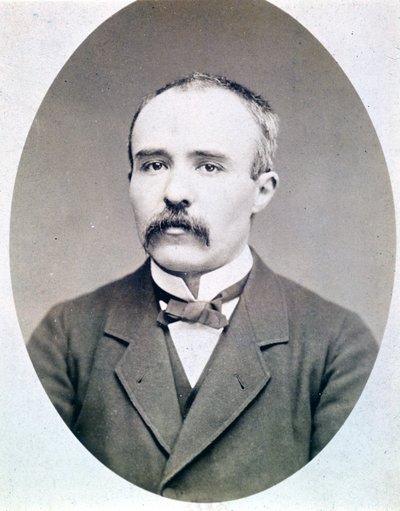 Fotografi av Georges Clémenceau young (1841 - 1929) rundt 1870 - 1880. av French Photographer
