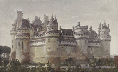 Pierrefonds, Chateau (utsikt tatt fra Villers-Cotterets-veien) av French Photographer