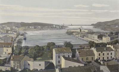 Port-Vendres, generell utsikt over havnen av French Photographer