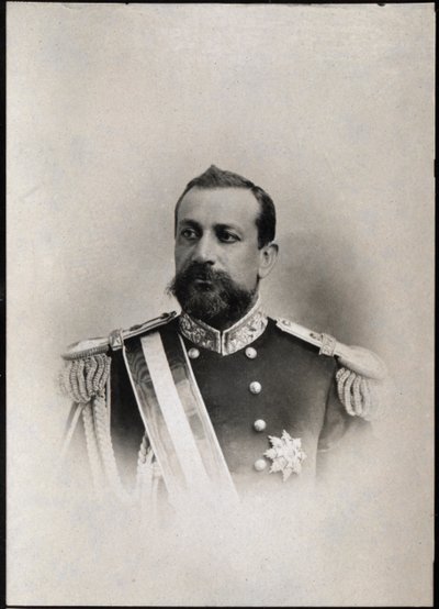 Portrett av Albert I av Monaco (1848-1922), prins av Monaco. av French Photographer