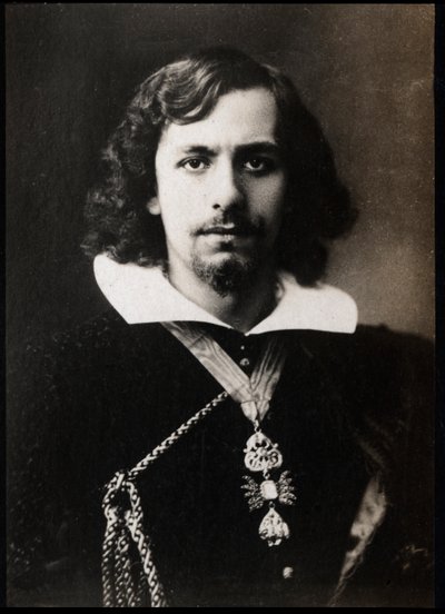 Portrett av Albert Lambert Fils (1865-1941), fransk skuespiller. av French Photographer