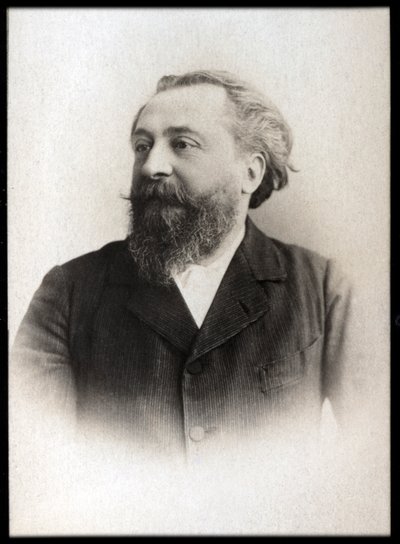Portrett av Catulle Mendes (1841-1909), fransk poet. av French Photographer