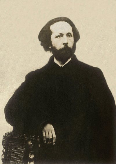 Portrett av Edouard Lalo (1823-1892), fransk komponist. Fotografi, sent på 1800-tallet, Paris. av French Photographer