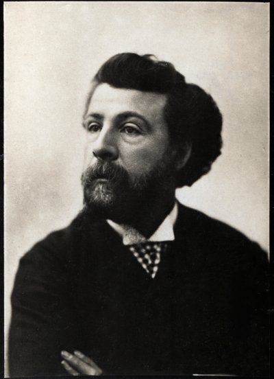 Portrett av Edouard Pailleron (1834-1899), fransk poet og dramatiker. av French Photographer
