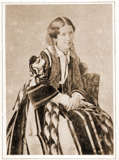 Portrett av Elisabeth Felix kalt Mademoiselle Rachel i 1851, fransk tragedier (1821 - 1858) av French Photographer