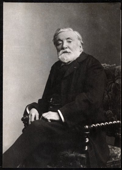 Portrett av Etienne Charles Henri, viscount of Bornier (1825-1901), fransk poet og dramatiker. av French Photographer