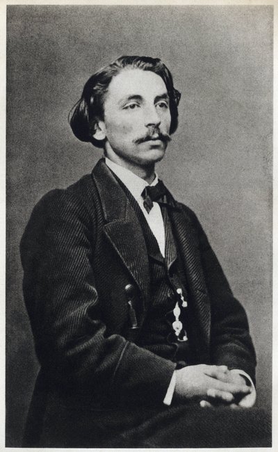 Portrett av Etienne Mallarme dit Stephane Mallarme (1842-1898) i 1862, fransk poet. Fotografering av French Photographer