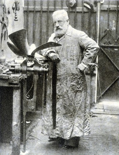 Portrett av Fernand Forest (1851 - 1914), fransk oppfinner (motor, bildeler...) - fotografi av French Photographer