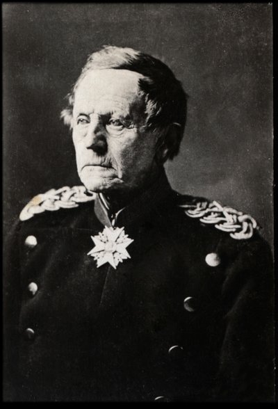 Portrett av Helmuth Karl Bernhard von Moltke den eldre (1800-1891), tysk feltmarskalk. av French Photographer