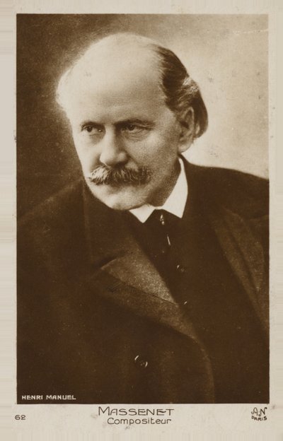 Portrett av Jules Massenet av French Photographer