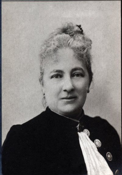 Portrett av Juliette Adam (1836-1936), fransk forfatter og feminist. av French Photographer