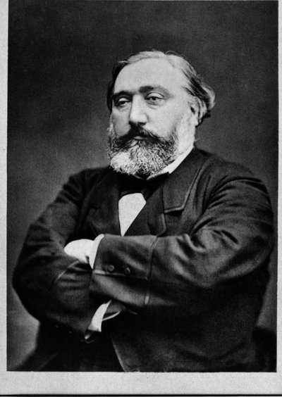 Portrett av Leon Gambetta (1838-1882), fransk statsmann. av French Photographer