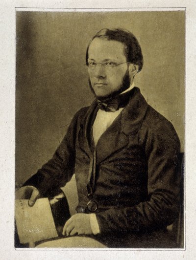 Portrett av Louis Pasteur i 1852. av French Photographer
