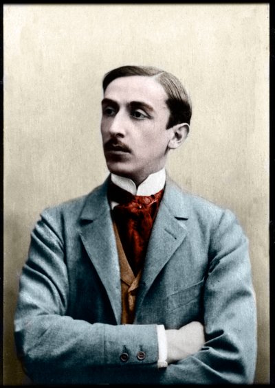 Portrett av Maurice Barres (1862-1923), fransk forfatter, journalist og sosialistisk politiker. av French Photographer