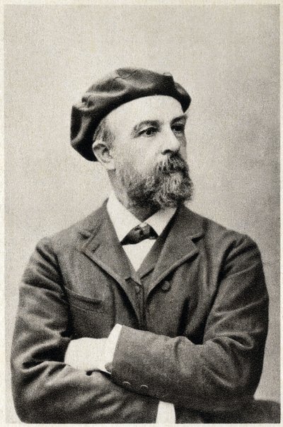 Portrett av Odilon Redon (1840-1916), fransk maler. Fotografering av French Photographer