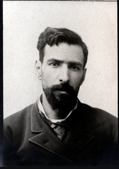 Portrett av Pietro Paolo Savorgnan di Brazza (1852-1905), italiensk oppdagelsesreisende fra Franco. av French Photographer