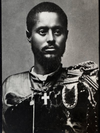 Portrett av Ras Makonnen (1852-1906), general og guvernør i Harar-provinsen i Etiopia. av French Photographer