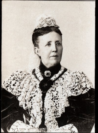 Portrett av Sophia av Nassau (1836-1913), dronningkonsort av Sverige og Norge. av French Photographer