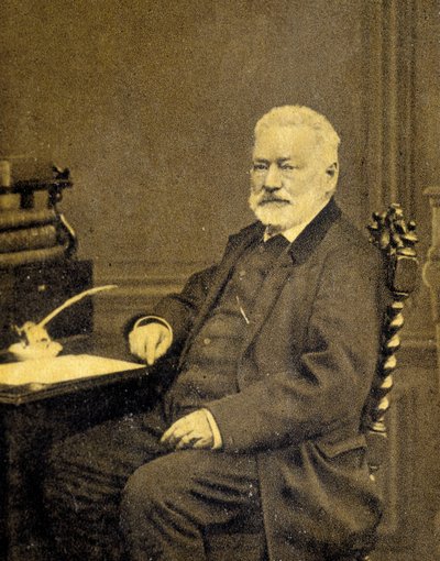 Portrett av Victor Hugo i 1872. av French Photographer