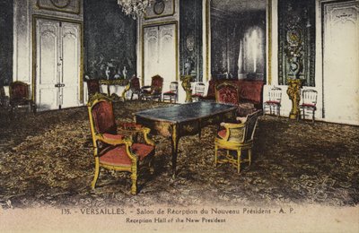 Mottakshallen til den nye presidenten, Palace of Versailles (fargebilde) av French Photographer