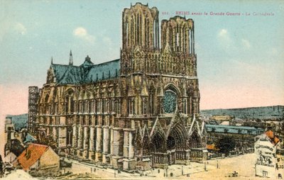 Reims, katedralen, før WW1 av French Photographer