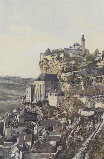 Rocamadour, Steinen og byen, utsikt N av French Photographer