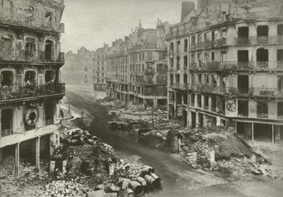 Rue De Rivoli, Paris, etter uken som avsluttet kommunen av French Photographer