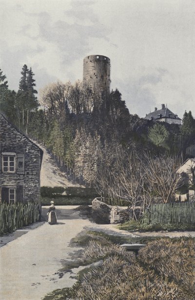 Rupt-sur-Saone, slottets tårn av French Photographer