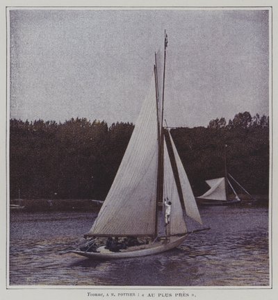 Seilbåt på elven Seinen (fargebilde) av French Photographer