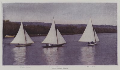 Seiling oppstrøms medvind (fargebilde) av French Photographer