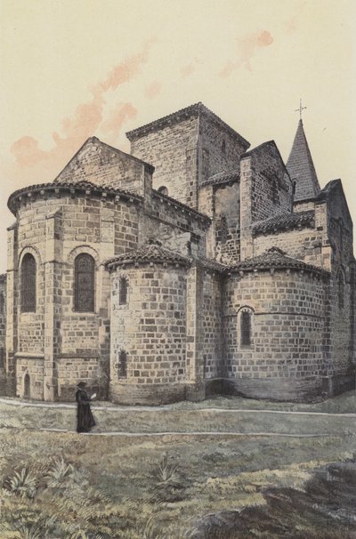 Saint-Desire, kirke, labside av French Photographer