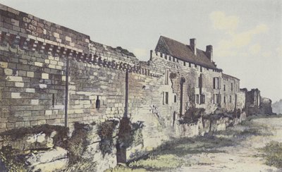 Saint-Emilion, restene av vollene mot NV, Logis de Malet av French Photographer