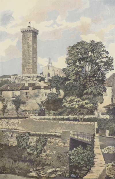 Saint-Martin-de-Brome, fangehull og kirke av French Photographer