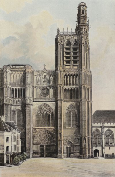 Sens, Cathedrale, Fasade O av French Photographer